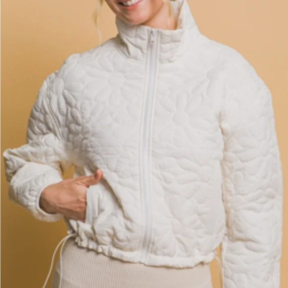 Love Tree White Quilted Jacket - Picture 1 of 1